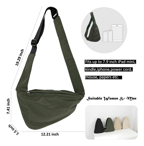 Croogo Mochila De Hombro Antirrobo Bolsas De Pecho Con Honda
