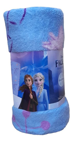 Manta Con Diseño Frozen Disney Algodón 127x152cm Niñas