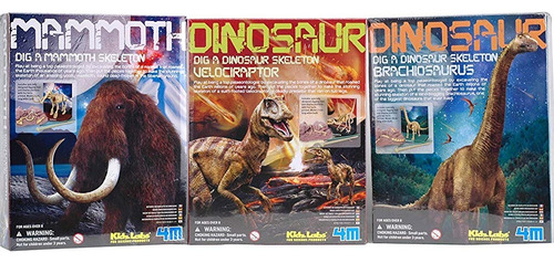 Toysmith Dig A Dino Excavation Kit Series Iii Paquete De 3 