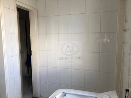 Imagem 12 de 30 de Apartamento Com 3 Dormitórios, 1 Suíte, Dependência Completa, 2 Vagas, Lazer Completo, À Venda, 104 M² Por R$ 890.000 - Boqueirão - Santos/sp - Ap11004