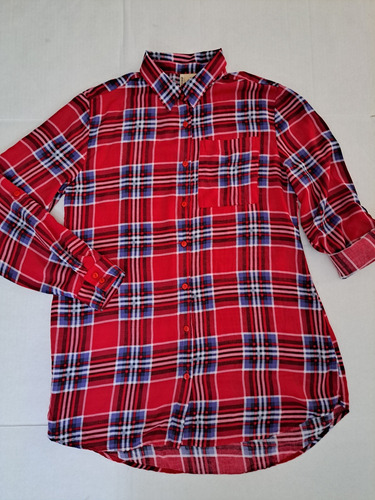 Camisa Cuadros Dama Estilo Vaquera Talla M