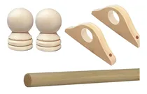 Comprar 1,10mt Barrote Palo De Madera 25mm + Soportes + Punteros