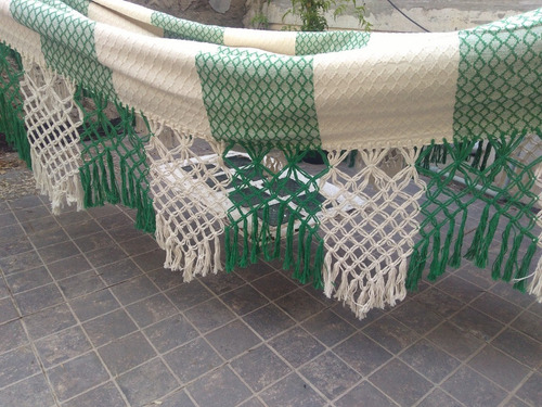 Imagen 8 de 10 de Hamaca Paraguaya Premium Xl Especial 300 Kilos Algodón + Kit