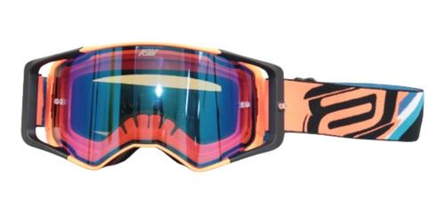 Oculos Motocross Asw Sirus Brigade Laranja