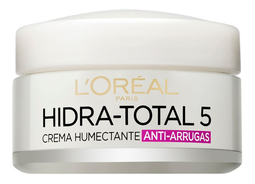 Crema Humectante L'oréal Paris Hidra total5 Antiarrugas, 50ml L'Oréal Paris Hidra-Total 5 día/noche para todo tipo de piel de 50mL