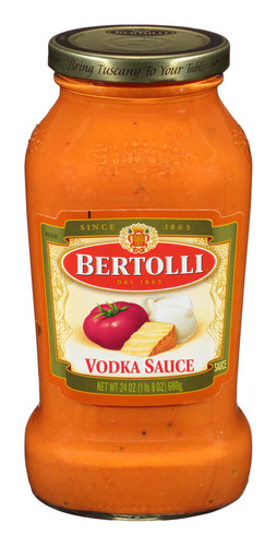 Salsa Para Pizza Y Pasta De Tomate Y Vodka Bertolli F