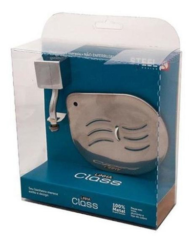 Saboneteira Linha Class Quadrado Cromado