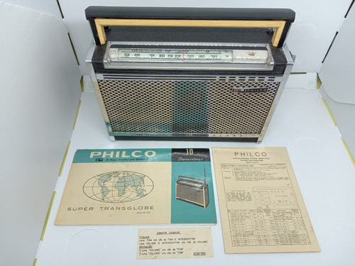 Imagem 1 de 10 de Rádio Philco Transglobe B470 Am Ondas Curtas Grade Losango