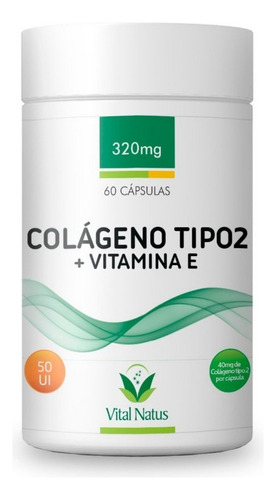 Uc-2 Colágeno 2 40mg + Vit E - Anti-inflamatorio  C/ 60caps Sabor Sem Sabor