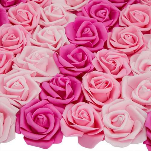 Paquete De 100 Cabezas De Rosas Artificiales Rosas Para Deco