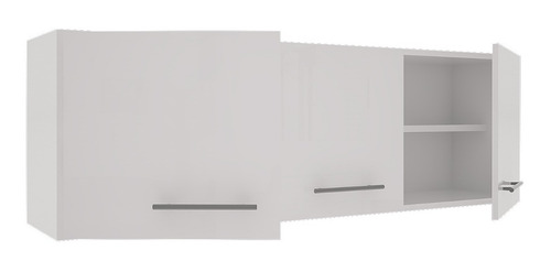Imagen 5 de 10 de Alacena 140cm 3 Puertas C/estantes Blanca O Wengue Melamina
