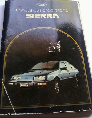 Manual Del Automóvil Ford Sierra Original Usado, Buen Estado