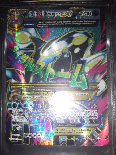 Primal Kyogre Ex Full Art 149/160 Pokemon Tcg Primal Clash