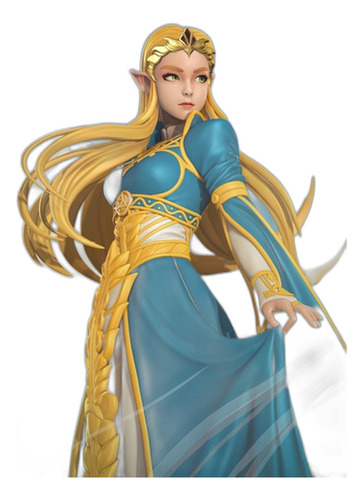Princess Zelda Nom Archivo Stl Para Impresión 3d