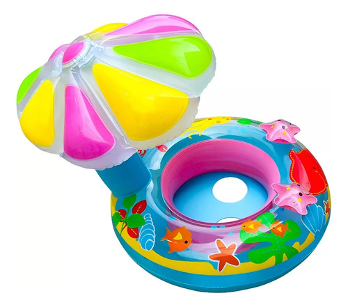 Flotador Bebe Inflable Sombrilla Niñas Flotadores Sombrilla