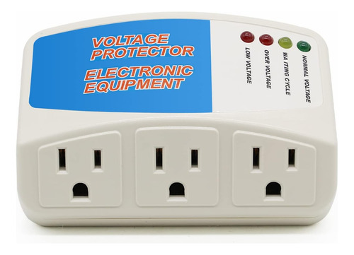 Protector De Voltaje Deiers, 3 Enchufe De Salida Protector P