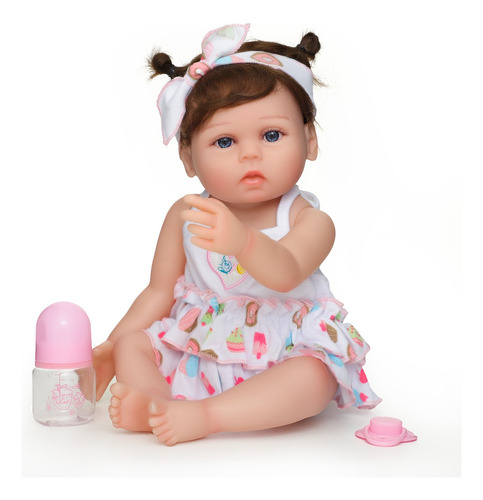 45cm Muñeca De Bebé Reborn Bebé Niña De Silicona