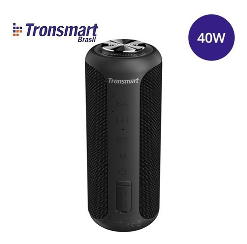 Imagem 1 de 10 de Caixa De Som Bluetooth Tronsmart T6 Plus Upgraded 40w + Nf