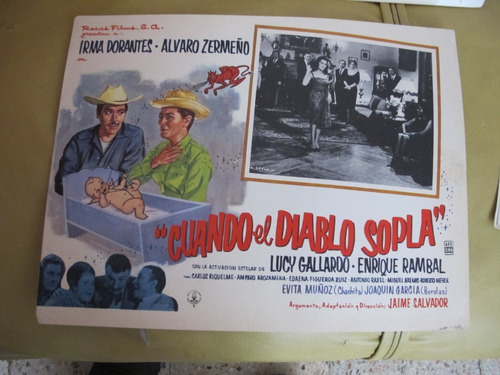 Cuando El Diablo Sopla - Irma Dorantes,cartel De Cine