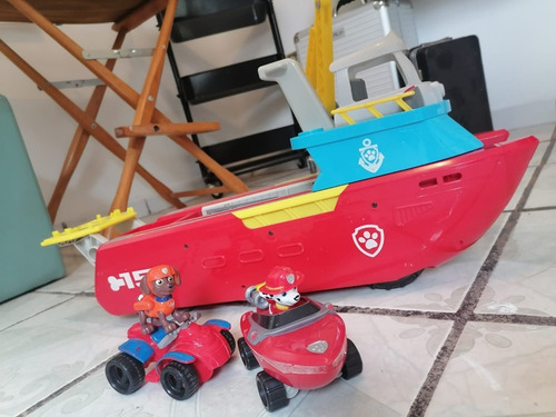 Vehículo  Juguete Paw Patroller  Barco Con Accesorios  