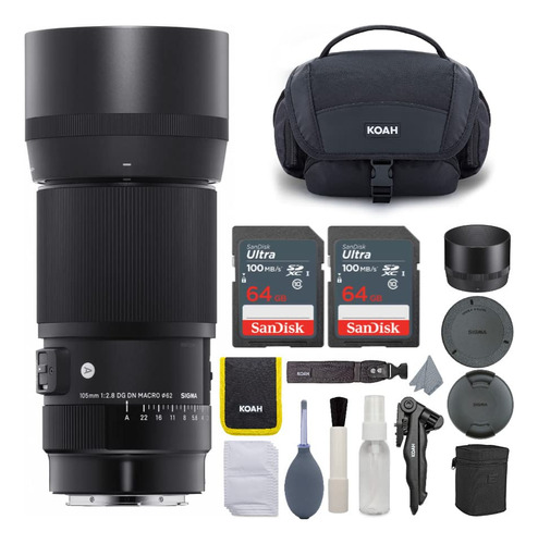 Lente Macro Art Dg Dn Para Sony E-mount Bundle Tarjeta Sd