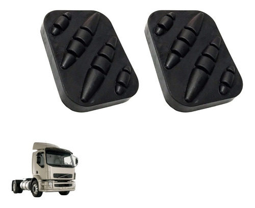 2 Borracha Pedal Freio Embreagem Caminhão Volvo Vm Fh Nh