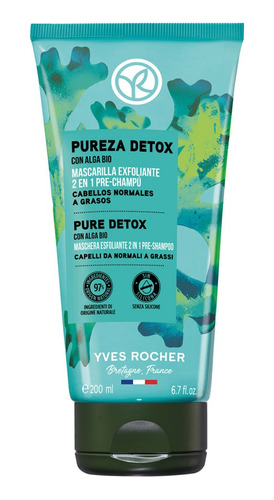 Mascarilla Exfoliante Capilar 2en1 Pureza Detox Yves Rocher