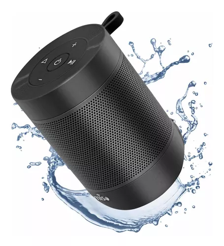 COMISO Altavoz Bluetooth portátil, pequeño altavoz inalámbrico de ducha 360  HD, sonido fuerte, emparejamiento estéreo, impermeable, tamaño de bolsillo