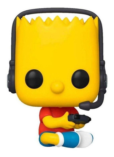 Boneco Gamer Bart 1035 Simpsons Special Edition Funko