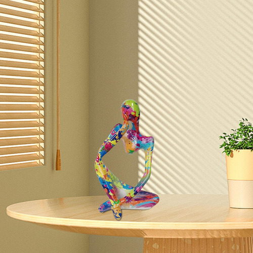 Escultura De Arte Abstrata Thinker, Estatueta De Pessoas, Ar