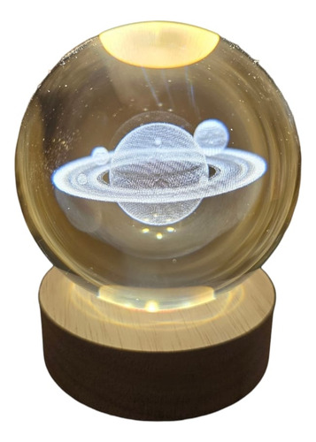 Lámpara Esfera Saturno 6cm Luz Calida