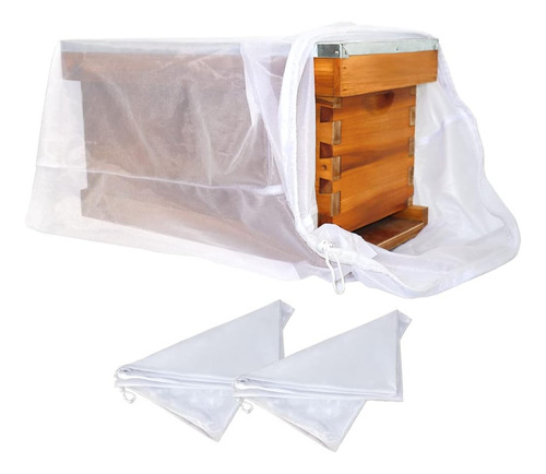 2 Piezas Bee Hive Nuc Mesh Transport Bag Embalaje Net Bag Su