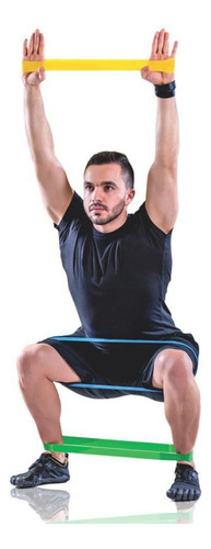 Elástico Para Exercício Em Casa Mini Band Kit Com 5