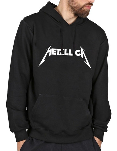 Buzo Unisex Metálica Algodón Cardado Premium Rock Música