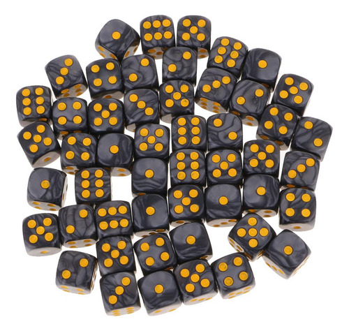 50pieces / Set Forma Forma Forma D6 Corta 16m El Papel Negro