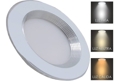 Plafon Led 18w Bote 12 Cm Luz Blanca Calida Neutra Ac Blanco