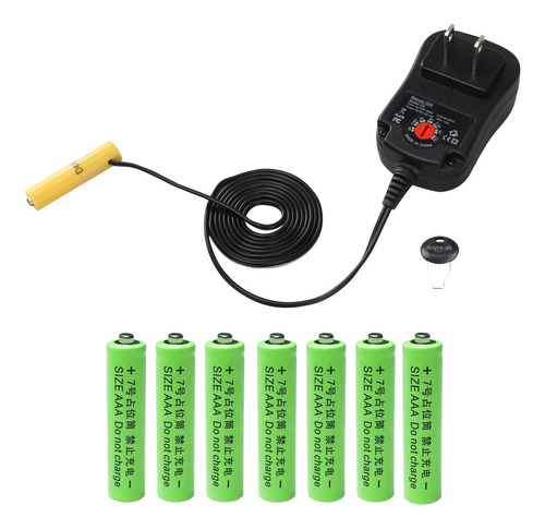 Adaptador De Corriente Ajustable Para Bateras Aa Aaa - Pack
