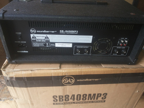 Consola Amplificada Soundbarrier 8 Canales Usb/sd 400w Nuevo