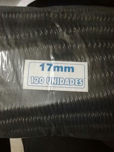 Espirales 17 Mm Anillado Plastico Para 120 Hojas X 100 U