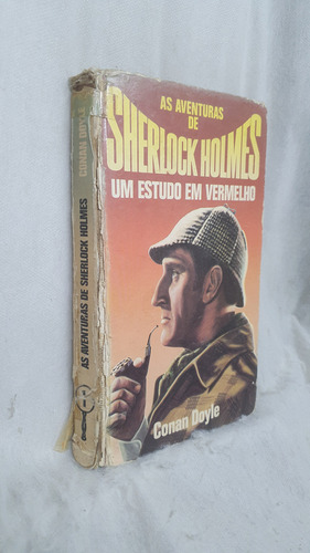 Livro As Aventuras De Sherlock Holmes 1 - Um Estudo Em Vermelho - Arthur Conan Doyle - Editora Círculo Do Livro (Usado)