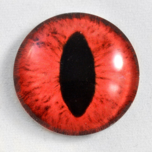 25 Mm Color Rojo Dragon Glass Eye Cat Eyeball Para Escultura