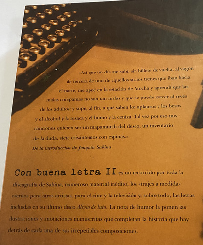 Libro Con Buena Letra Ii - Joaquin Sabina (Usado)