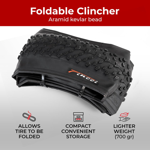 Fincci Pair 26 X 1.95 Inch Foldable 60 Tpi Xc Enduro Touring