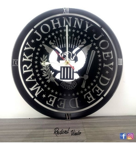 Reloj De Vinilo Ramones Regalos Decoracion