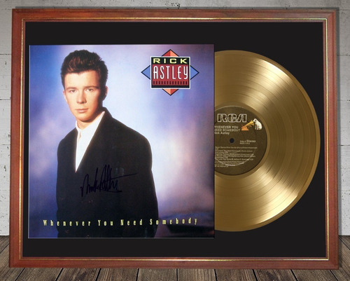 Rick Astley Whenever You Need Somebody Tapa Firma Disco Oro