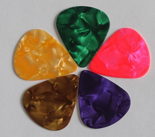 10 Palhetas Violão Guitarra Celuloide Violao - 0.75mm