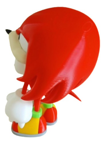 Knuckles 3d Multicolor. Colección Sonic. Alto 20cm.