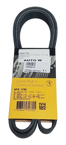 Correa Poli V Contitech Volkswagen Gol 1.4 6pk1795