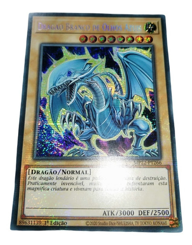 Yu-gi-oh! Dragao Branco De Olhos Azuis Mp22-pt266 Secreta