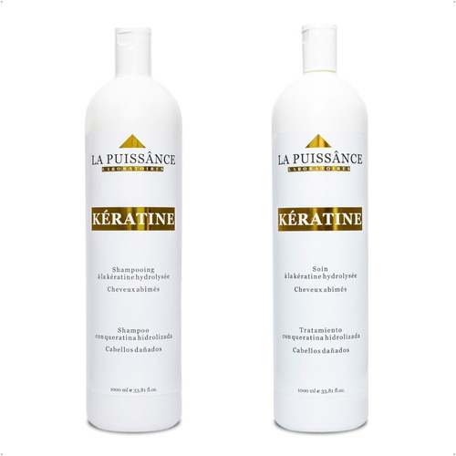 La Puissance Kit Kératine Shampoo + Acondicionador 1000ml